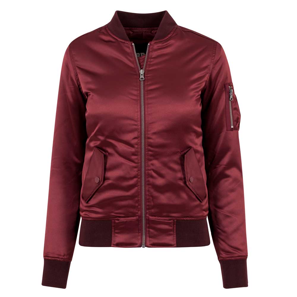 Burgundy Bomber Jacket - Jackets