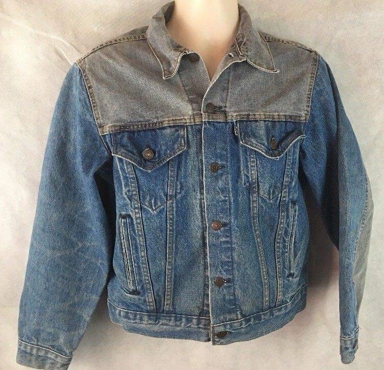 Two Tone Jean Jacket - Jackets