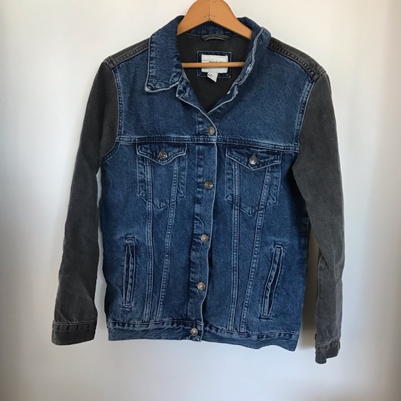 Two Tone Jean Jacket - Jackets