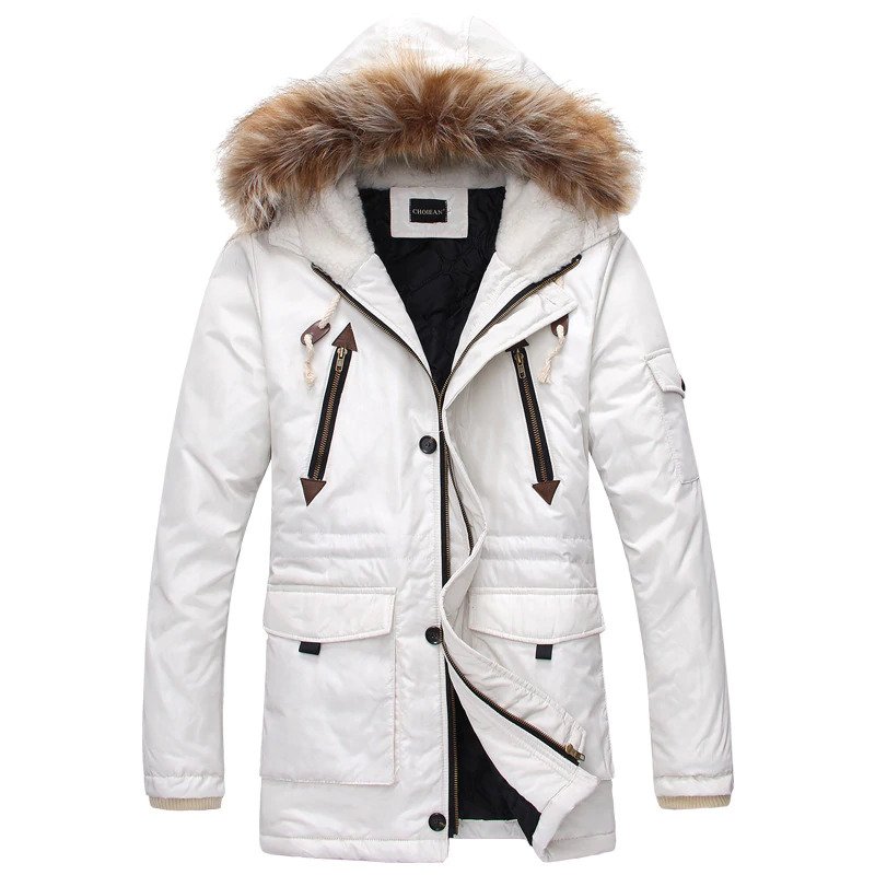 White Parka Jacket - Jackets