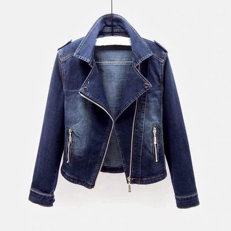 Denim Moto Jacket - Jackets