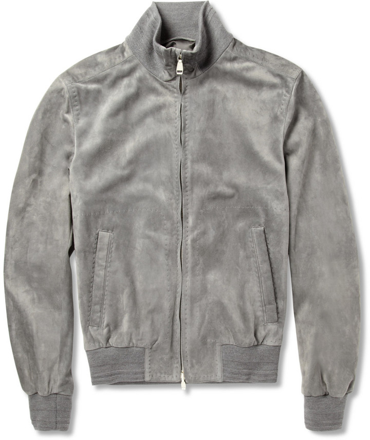 Gray Bomber Jacket - Jackets
