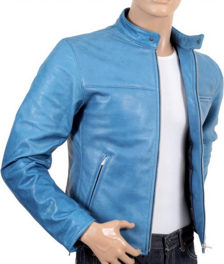 Blue Motorcycle Jacket Jackets