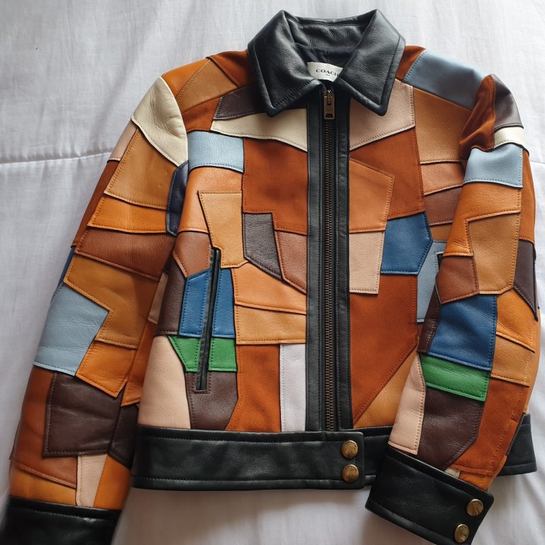 Patchwork Leather Jacket (2X)