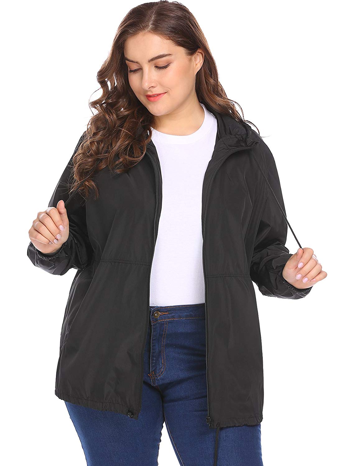 Plus Size Lightweight Jacket - Jackets