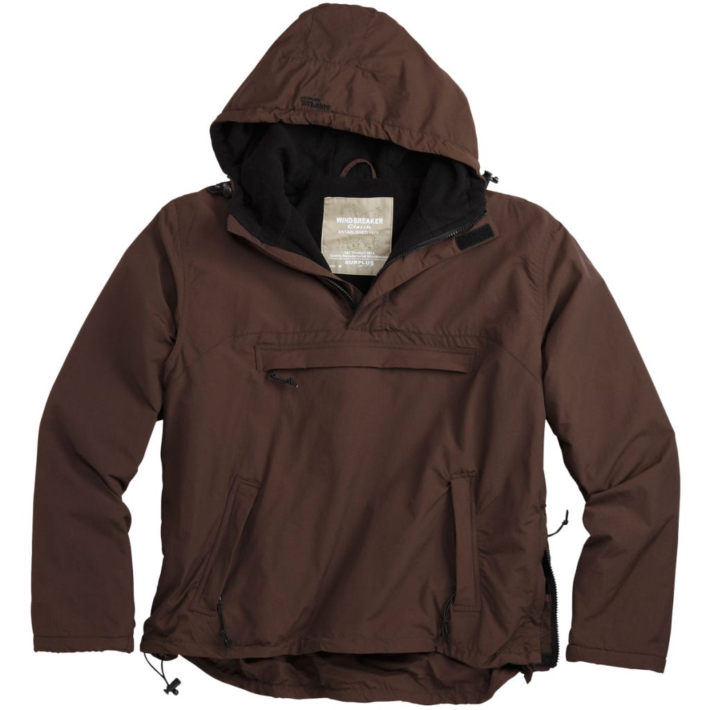Brown Windbreaker Jacket - Jackets